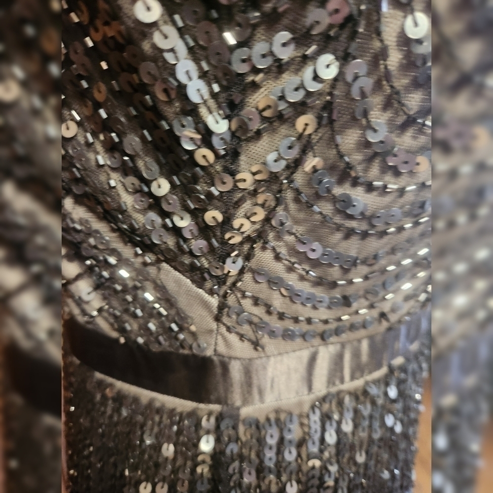 Adrianna Papell Cocktail Dress Sz 4P - Picture 9 of 9